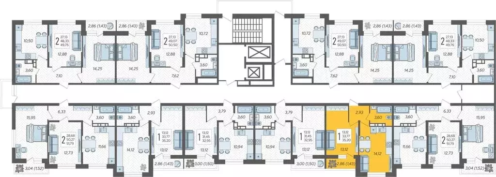 1-комнатная квартира: Краснодар, ЖК Смородина (35.2 м) - Фото 2