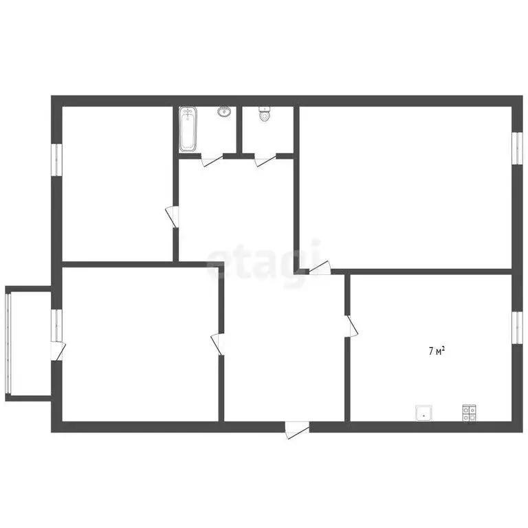3-комнатная квартира: Ишим, улица Ленина, 69/1 (56.9 м) - Фото 0