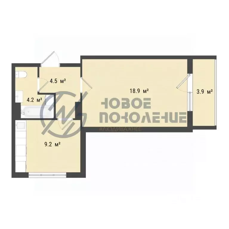 1-к кв. Омская область, Омск проезд 4-й Амурский, 15 (36.7 м) - Фото 1