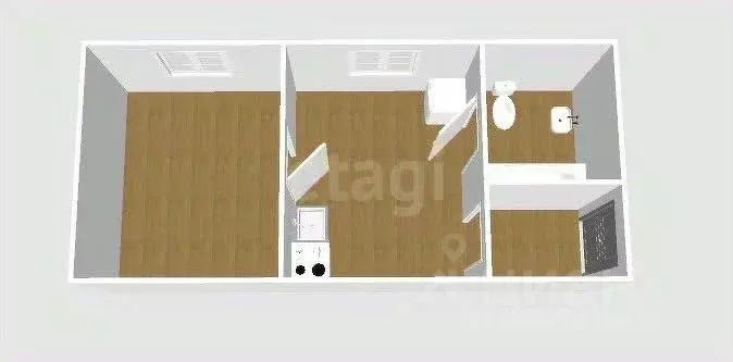 1-к кв. Сахалинская область, Южно-Сахалинск просп. Мира, 300к6 (36.0 ... - Фото 1