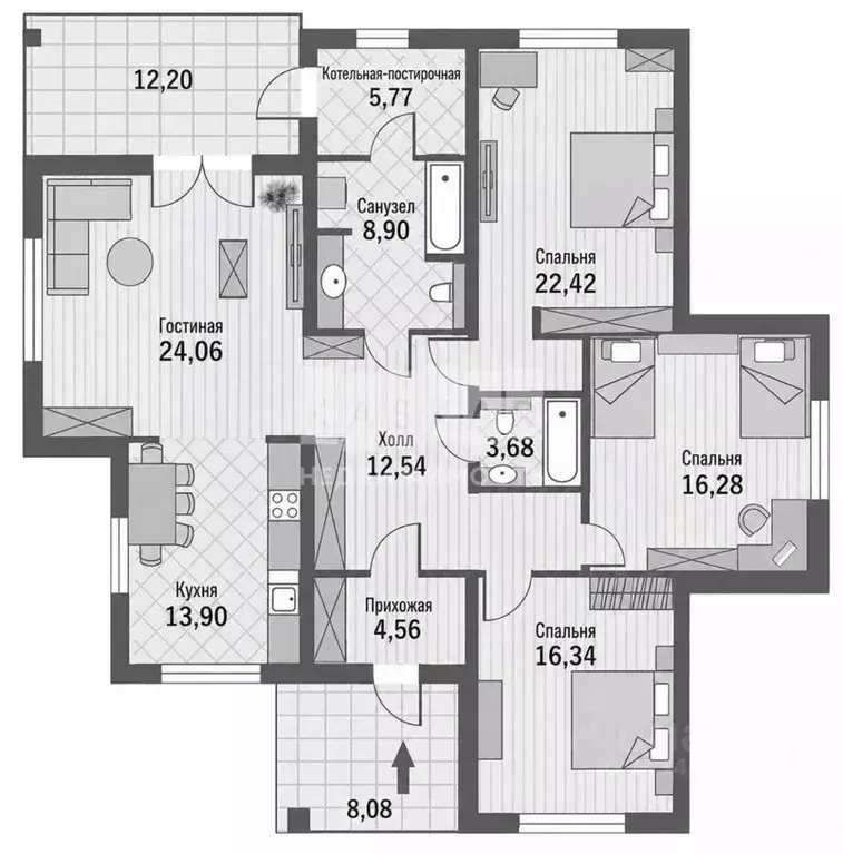 Коттедж в Москва № 177 кв-л, 432 (157 м) - Фото 2