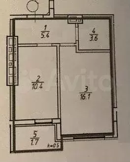 1-к. квартира, 35,5 м, 6/8 эт. - Фото 0