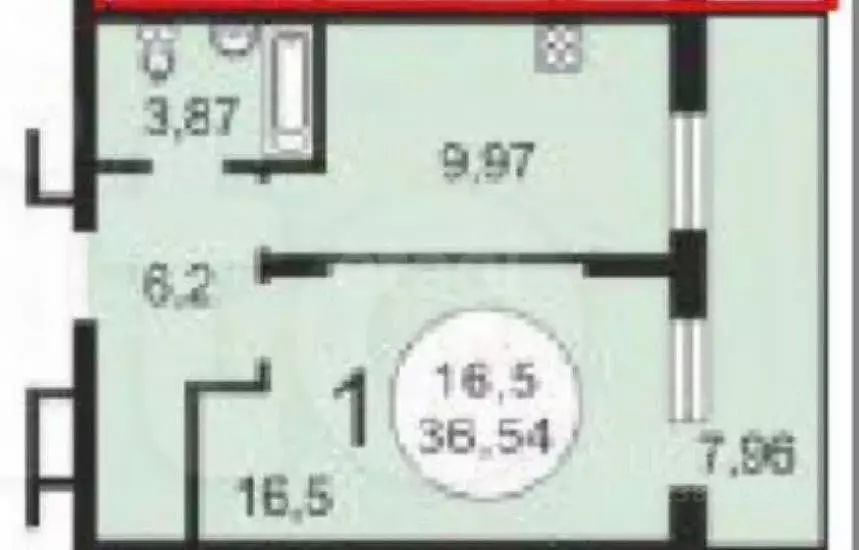 1-к кв. Новосибирская область, Новосибирск ул. Романова, 60/1 (36.54 ... - Фото 2