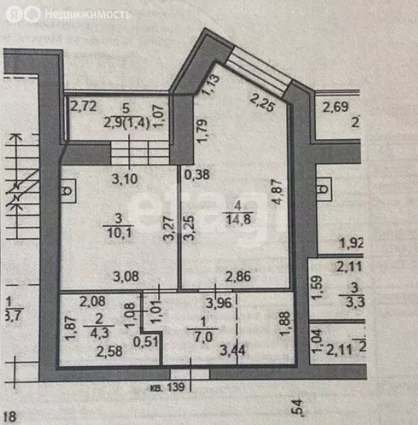1-комнатная квартира: Кострома, Кинешемское шоссе, 42А (36.2 м) - Фото 1