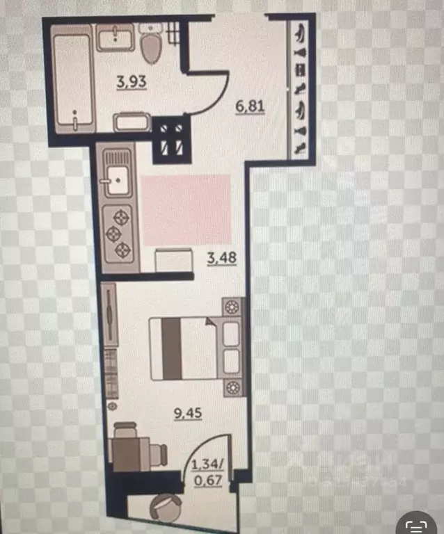 Студия Ростовская область, Ростов-на-Дону Красноармейская ул., ... - Фото 1