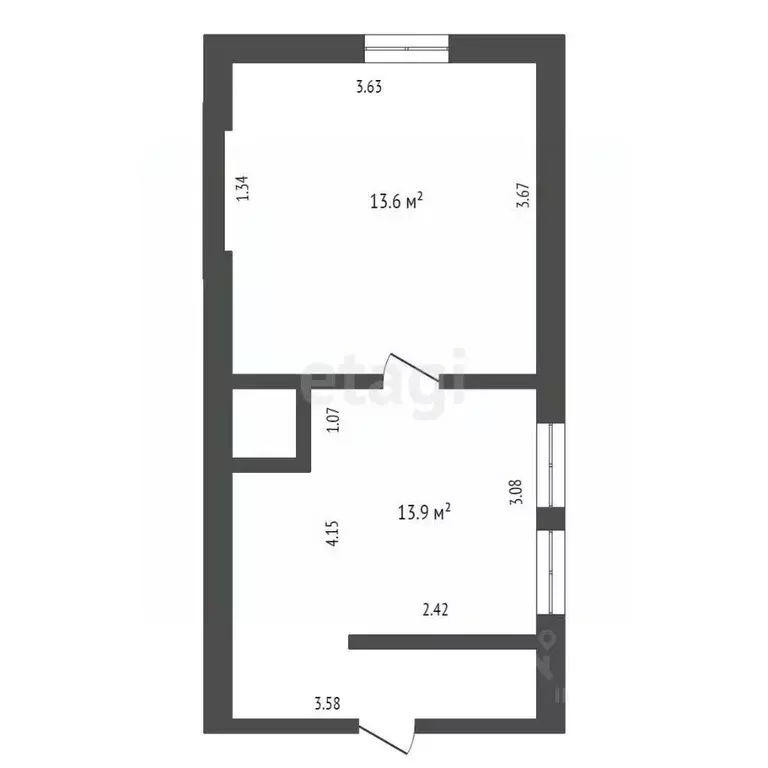 1-к кв. Забайкальский край, Чита ул. Анохина, 28 (27.5 м) - Фото 1