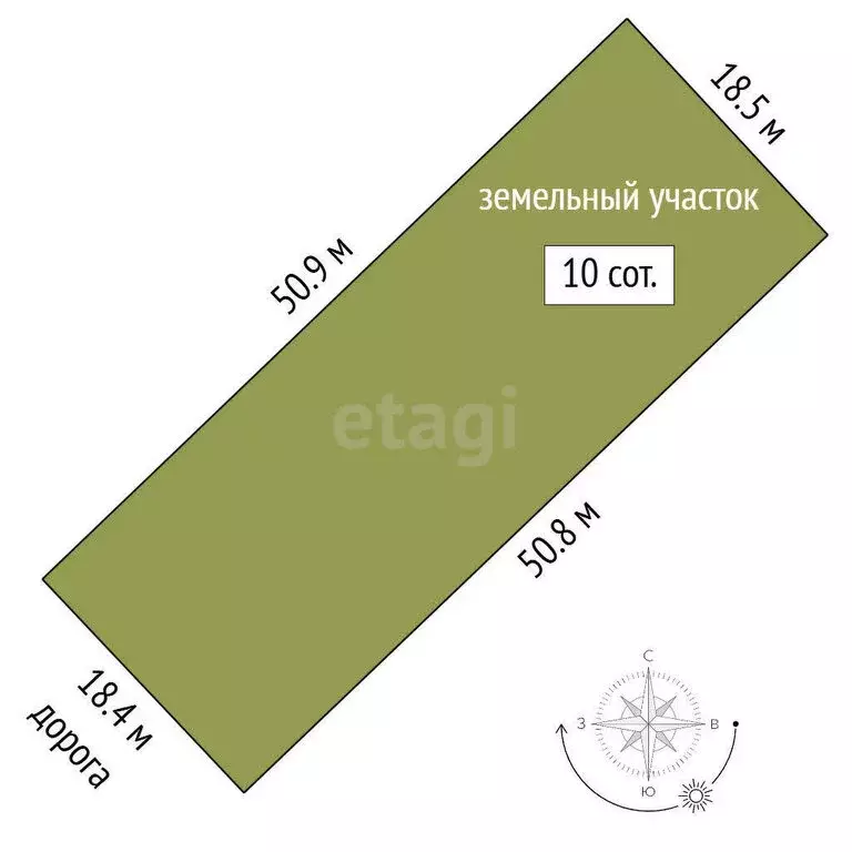 Участок в Тукаевский район, деревня Азьмушкино (10 м) - Фото 0