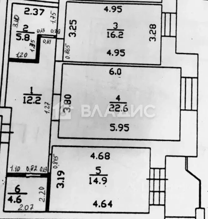 2-к кв. Владимирская область, Владимир Октябрьский просп., 36 (76.3 м) - Фото 2