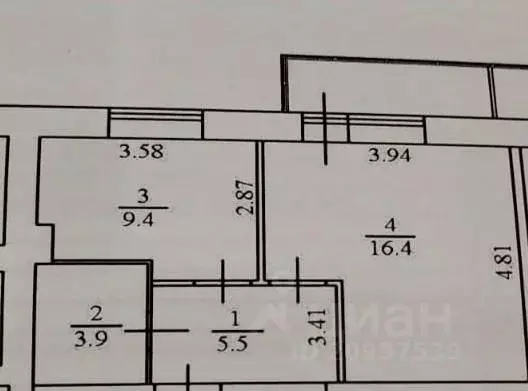 1-к кв. Новгородская область, Великий Новгород Нехинская ул., 36к1 ... - Фото 1