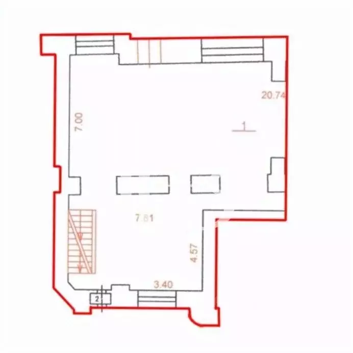 Торговая площадь в Москва ул. Солянка, 1/2С1 (220 м) - Фото 1