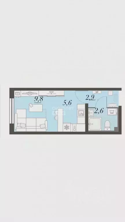 Студия Свердловская область, Екатеринбург муниципальное образование, ... - Фото 2