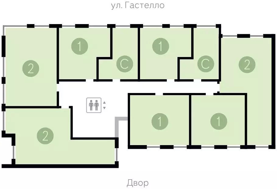 Продам двухкомнатную новостройку на улице Тимирязева 8к/1 в Калининском районе в