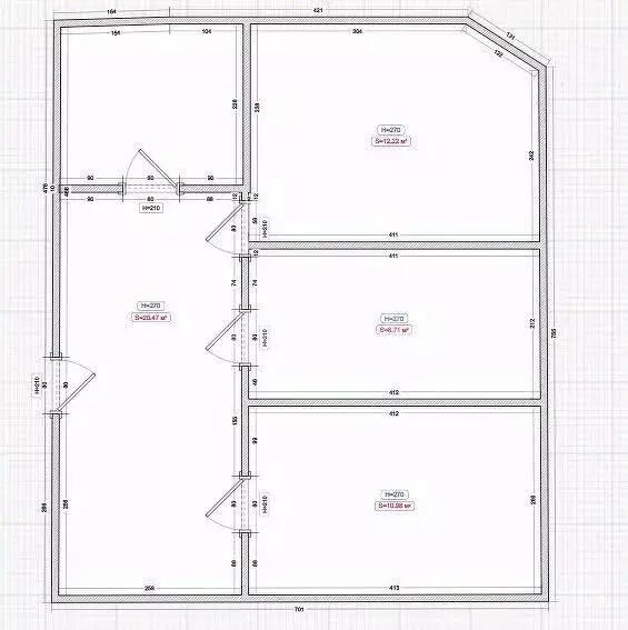2-к кв. Ингушетия, Магас ул. Хаджи-Бикара Муталиева (82.0 м) - Фото 2
