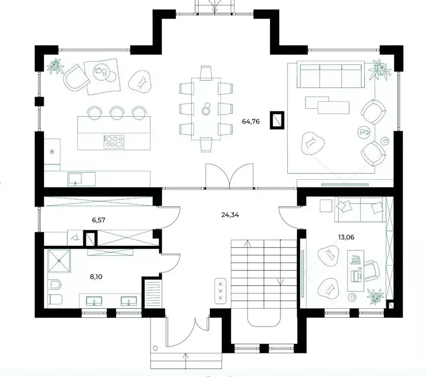 Дом в деревня Булатово, КП Резиденция Булатово, 386 (230 м) - Фото 1