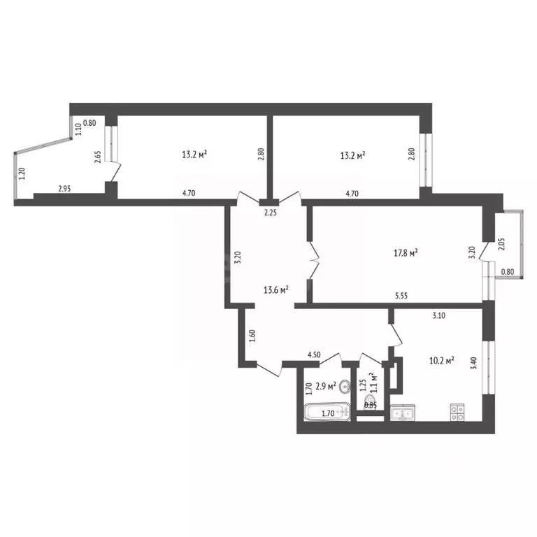 3-к кв. Московская область, Люберцы Городок Б мкр, ул. 3-е Почтовое ... - Фото 2