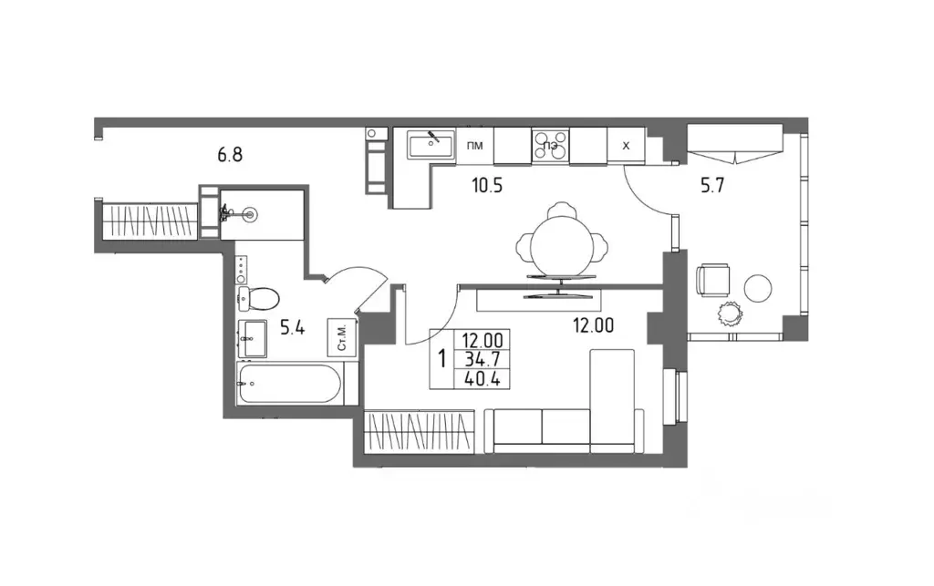 Свободной планировки кв. Волгоградская область, Волгоград 131-й мкр, ... - Фото 1