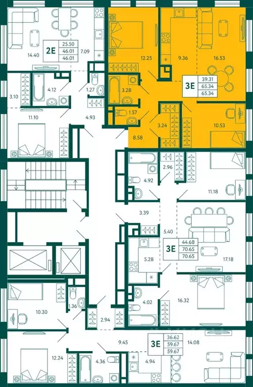 2-к кв. Башкортостан, Уфа Зеленая Роща жилрайон, Терле Парк жилой ... - Фото 2