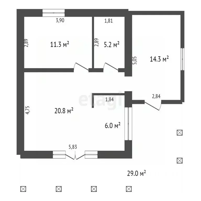 Дом в Калужская область, Боровский муниципальный округ, Асеньевское ... - Фото 2