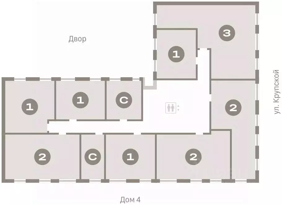 2-к кв. Омская область, Омск ул. Б.Г. Шаронова, 9 (60.14 м) - Фото 1