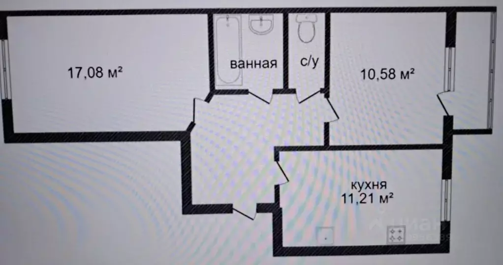 2-к кв. Ярославская область, Ярославль ул. Брагинская, 22 (52.5 м) - Фото 2