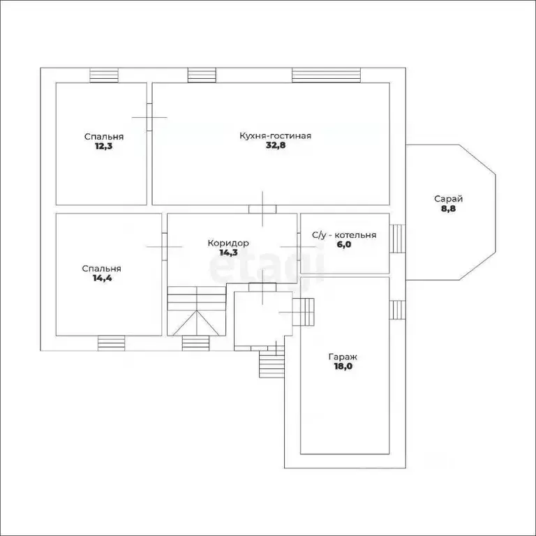 Дом в Татарстан, Пестречинский район, Кощаковское с/пос, д. Званка, ... - Фото 2