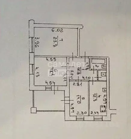 3-к кв. Липецкая область, Липецк ул. Зегеля, 13А (96.2 м) - Фото 2