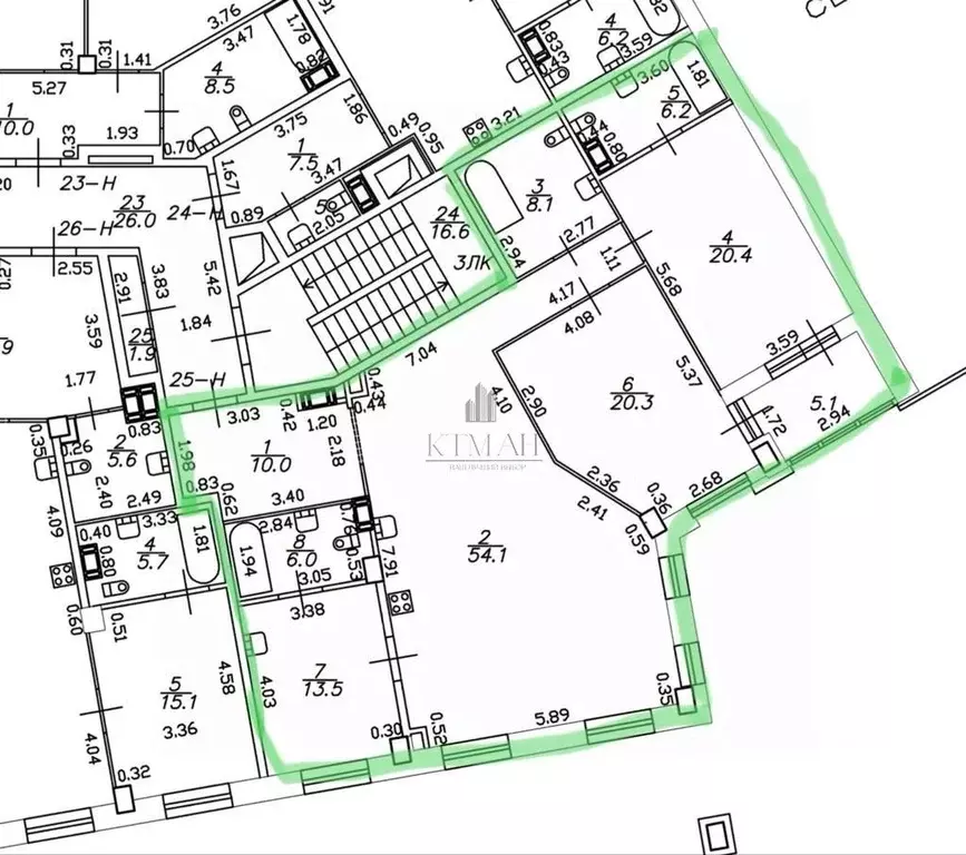 3-к кв. Санкт-Петербург Ремесленная ул., 21 (143.7 м) - Фото 0