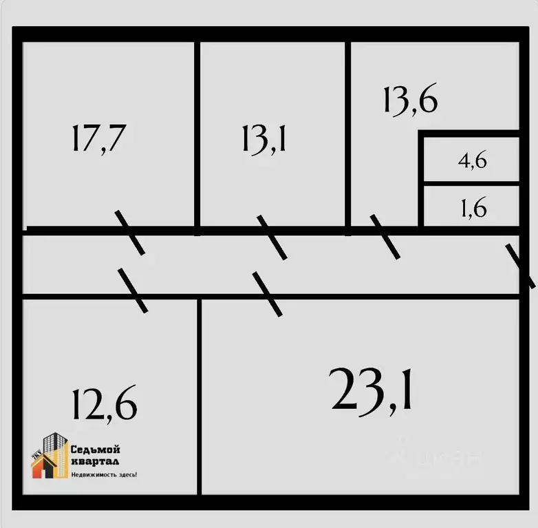 4-к кв. Челябинская область, Челябинск ул. Комаровского, 11А (98.1 м) - Фото 0
