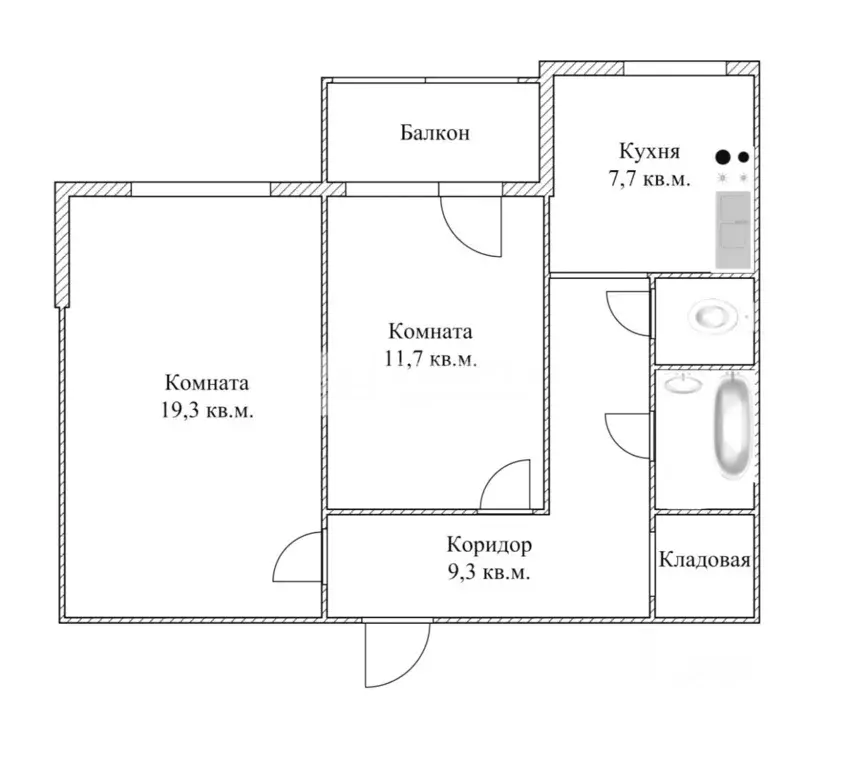 2-к кв. Московская область, Лобня Краснополянская ул., 50 (54.0 м) - Фото 2