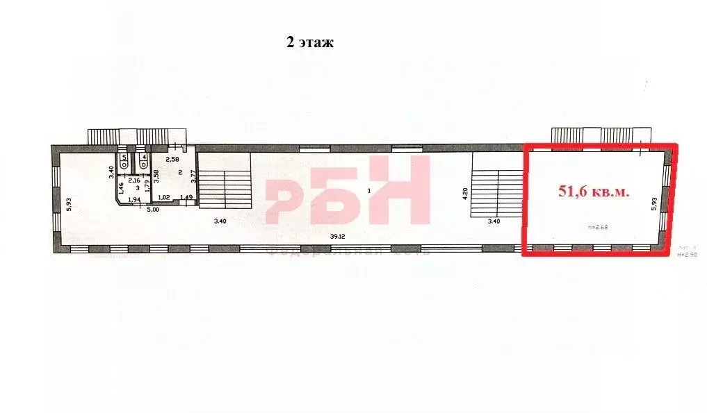 Офис в Пензенская область, Пенза ул. Куприна (52 м) - Фото 2