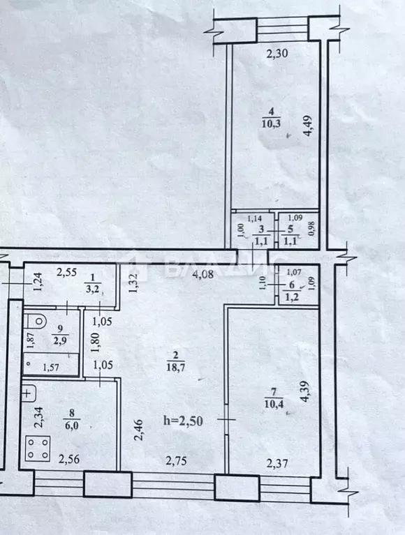 3-к кв. Забайкальский край, Чита 2-я Коммунальная ул., 45 (54.9 м) - Фото 1