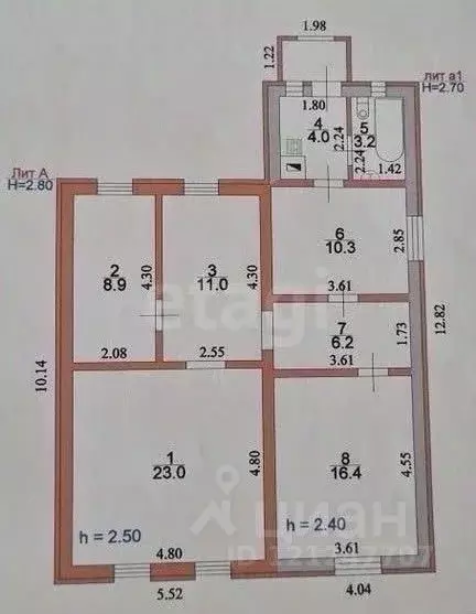 Дом в Курская область, Беловский сельсовет, д. Лошаковка 136 (83 м) - Фото 2