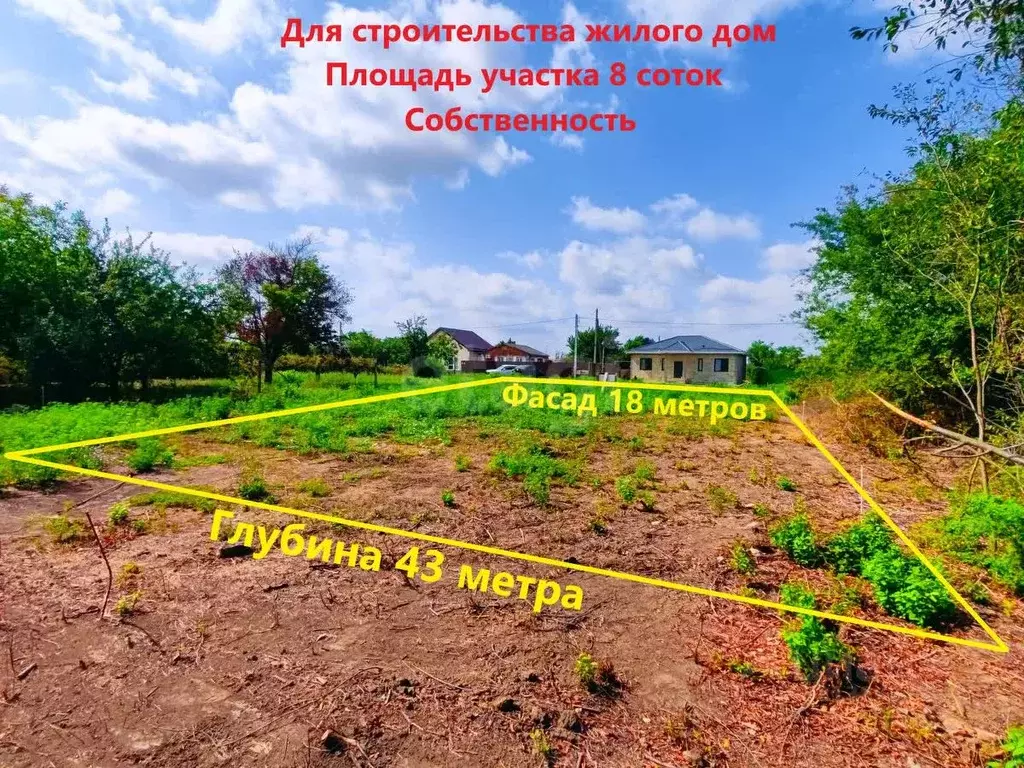 Участок в Краснодарский край, Темрюк Автомобилист СОТ, ул. Ореховая ... - Фото 1