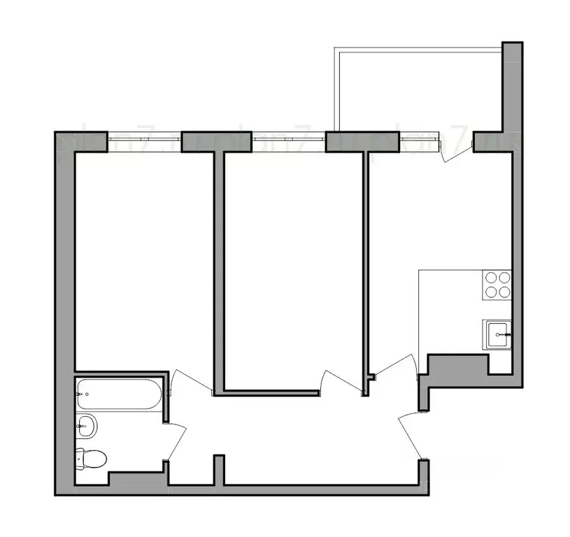 2-к кв. Иркутская область, Иркутск Ново-Ленино мкр, Территория 1-й ... - Фото 0
