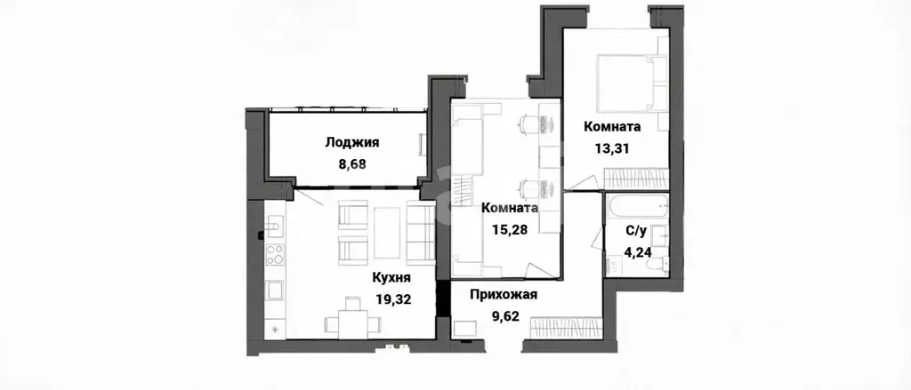 2-к кв. Ярославская область, Ярославль ул. Панина, 14 (52.0 м) - Фото 1