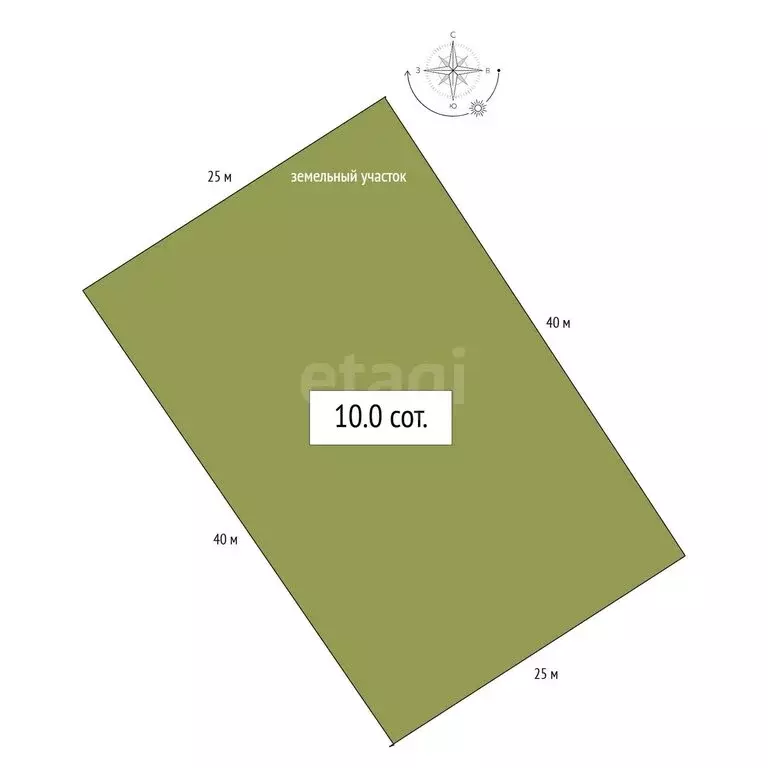 Участок в село Кызыл-Озек, Майминская улица (10 м) - Фото 1