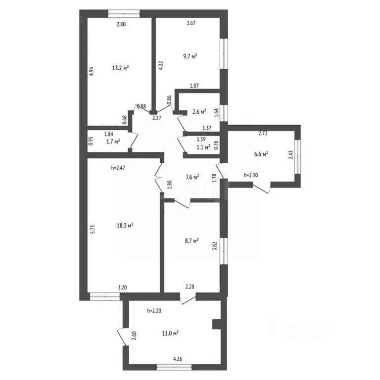 Дом в Белгородская область, Борисовка рп ул. 7 Августа, 14 (63 м) - Фото 2