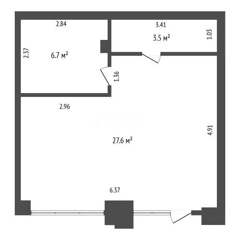 Помещение свободного назначения (37.8 м) - Фото 1