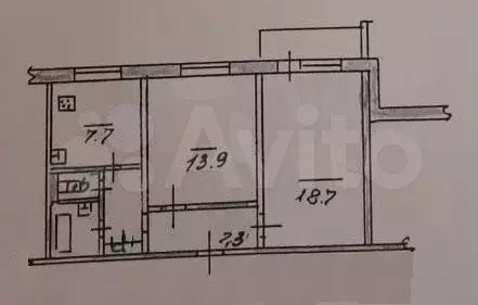 2-к. квартира, 52,8 м, 3/9 эт. - Фото 0