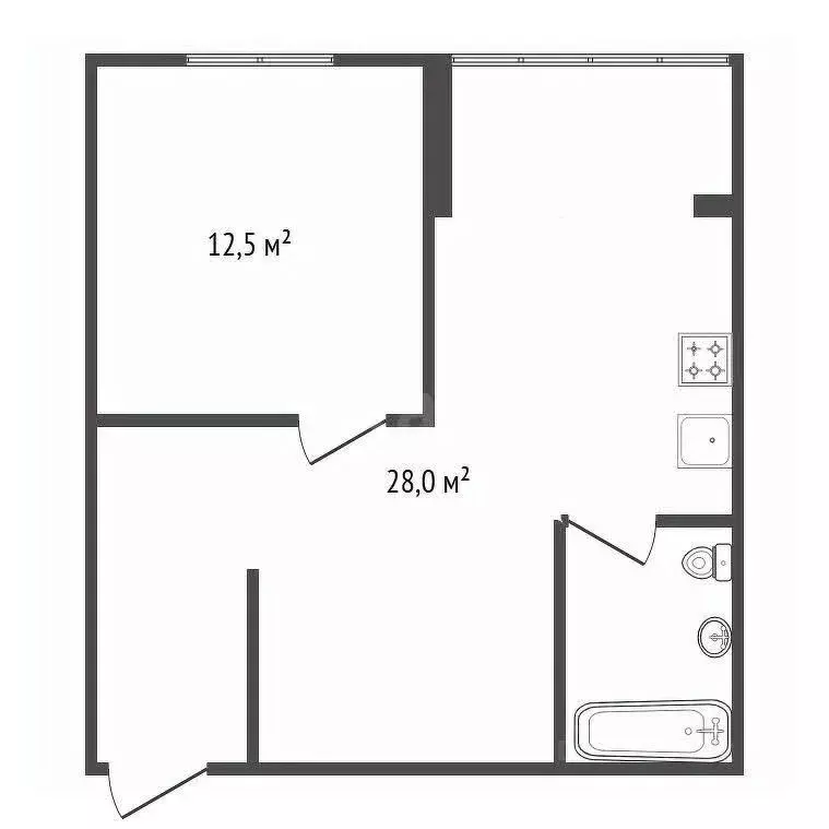 1-к кв. Башкортостан, Уфа Коммунистическая ул., 107 (45.0 м) - Фото 2