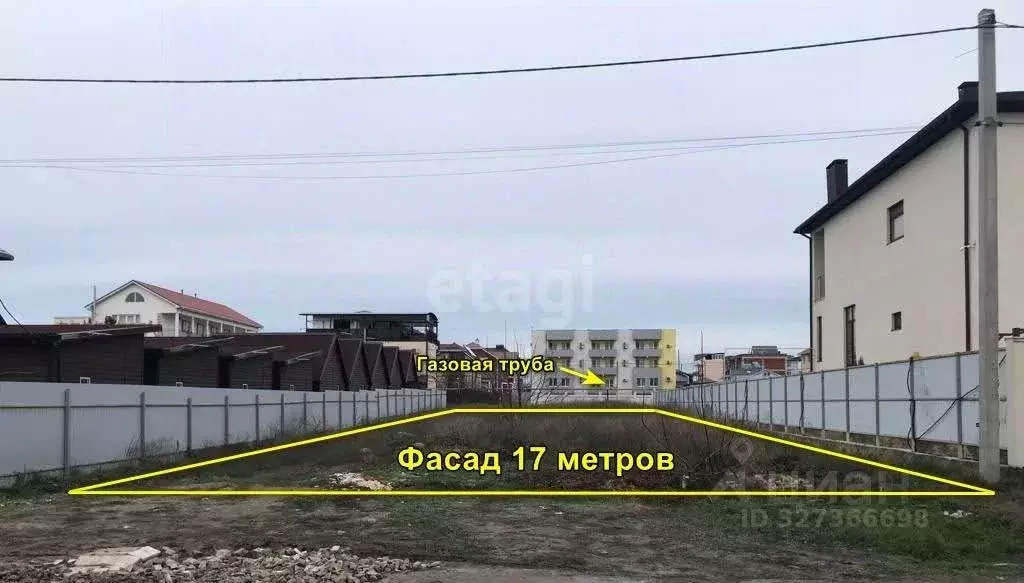 Участок в Краснодарский край, Анапа ул. Видная, 37 (9.9 сот.) - Фото 1