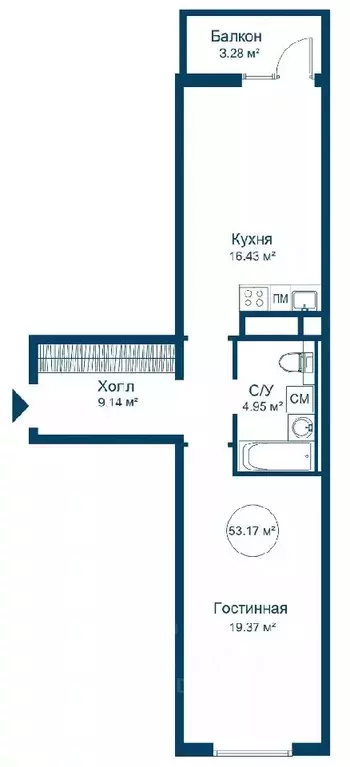 1-к кв. Тверская область, Конаковский муниципальный округ, ... - Фото 0