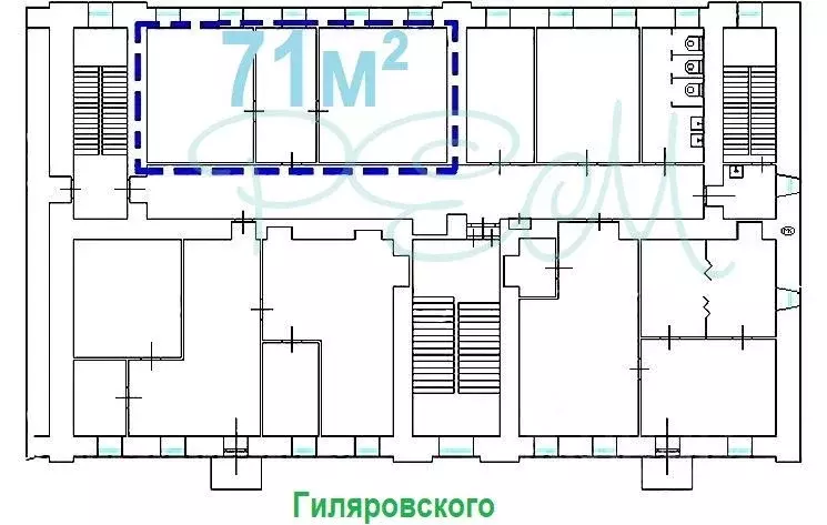 Офис в Москва ул. Гиляровского, 4С5 (71 м) - Фото 0