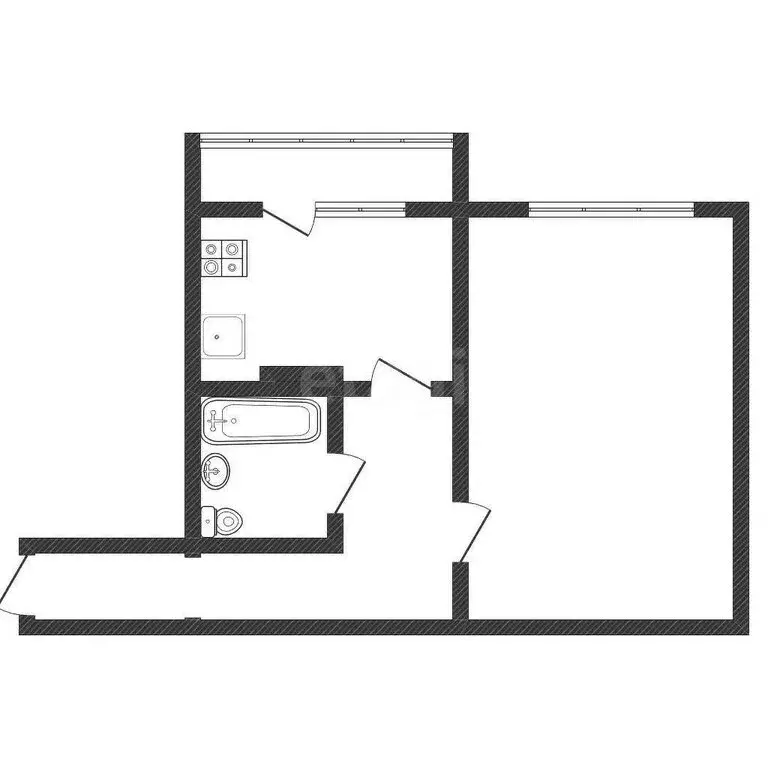 1-комнатная квартира: Нерехта, улица Дружбы, 19 (37.4 м) - Фото 0