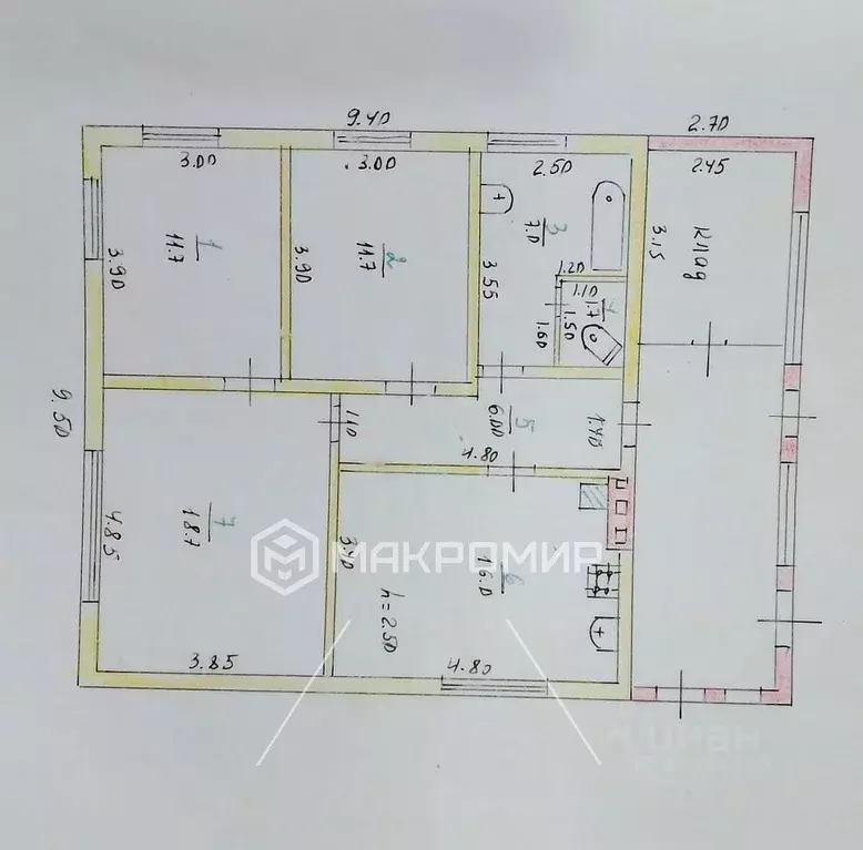 Дом в Орловская область, Болховский район, Злынское с/пос, пос. ... - Фото 2