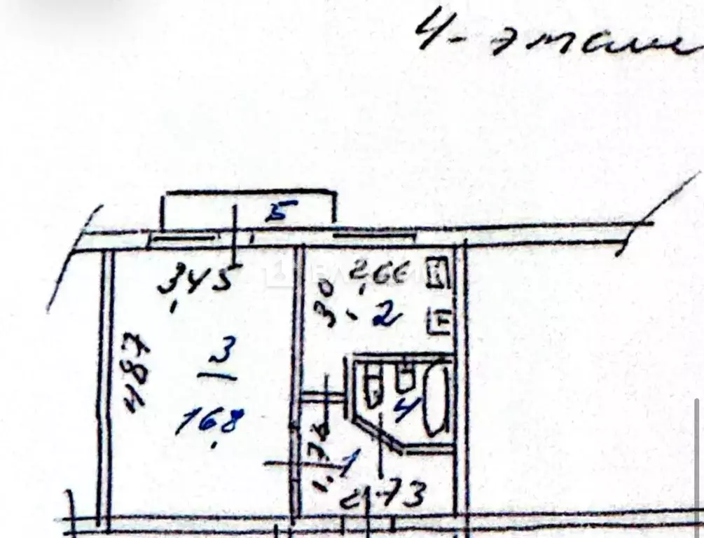 1-к кв. Пензенская область, Пенза ул. Кулакова, 11 (32.4 м) - Фото 2