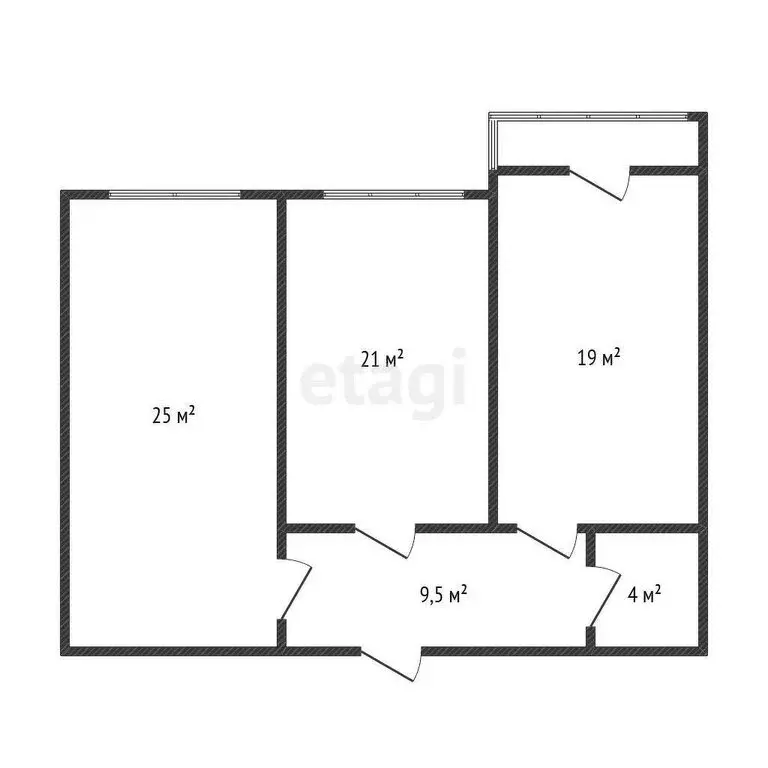 2-комнатная квартира: Махачкала, улица Вузовское Озеро, 13 (78.5 м) - Фото 1