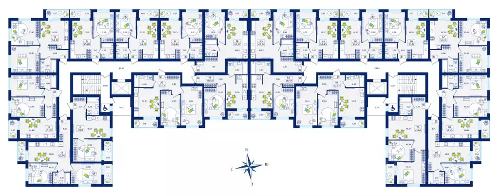 1-к кв. Калининградская область, Зеленоградск  (38.51 м) - Фото 2