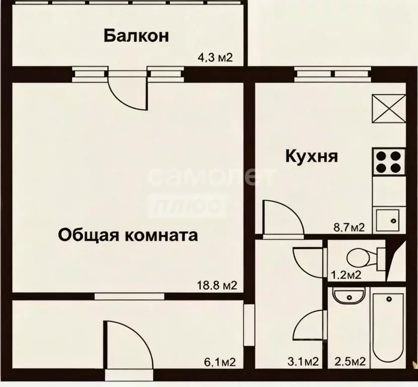 1-к кв. Челябинская область, Челябинск ул. 40-летия Победы, 18 (40.0 ... - Фото 2