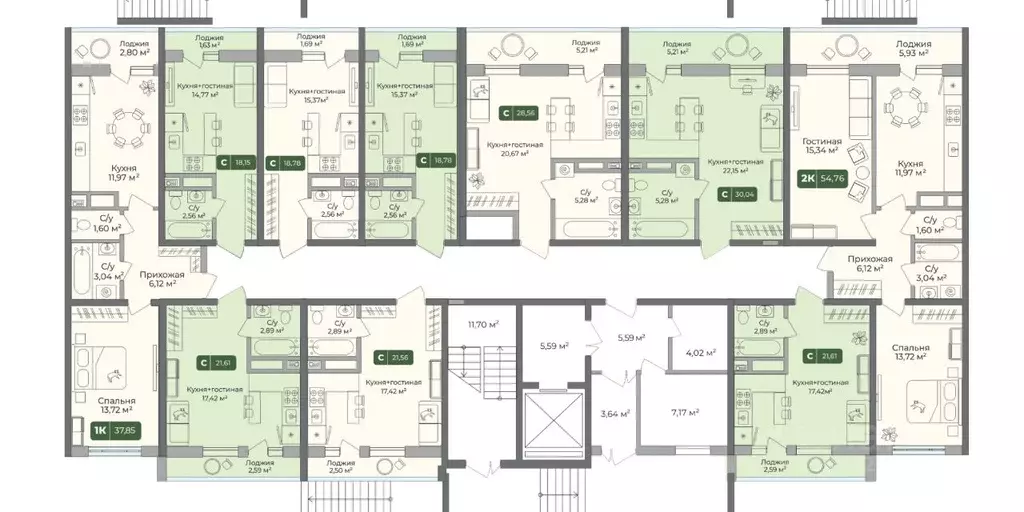 1-к кв. Краснодарский край, Краснодар ул. Шевцова, 6 (37.85 м) - Фото 2